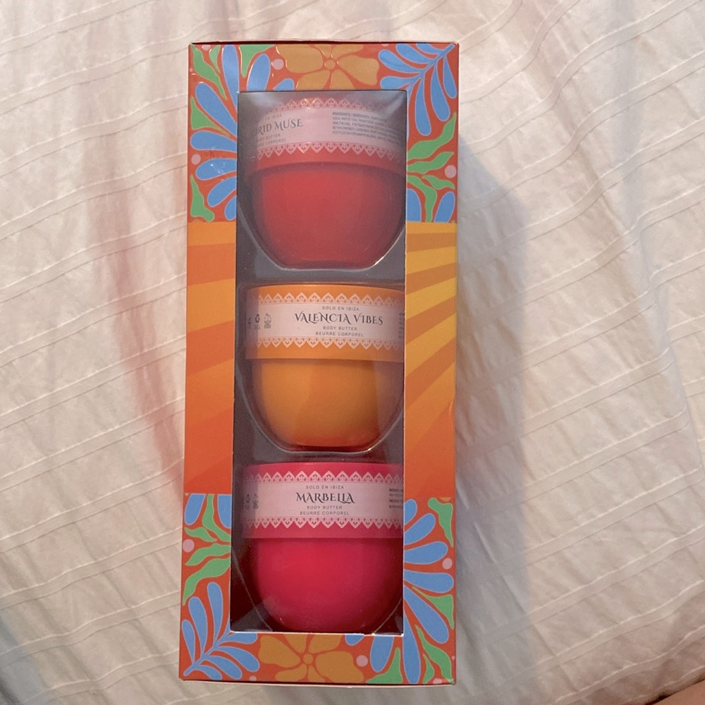 Solo en Ibiza 3 piece mini body butter gift set